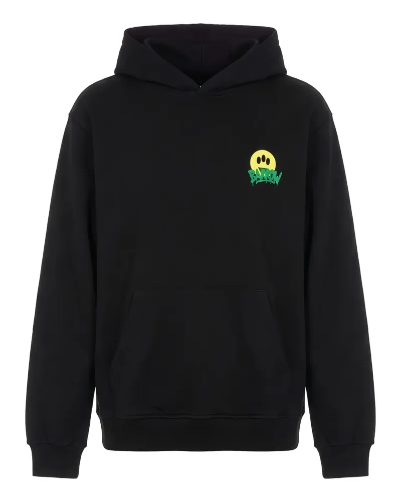 BARROW graphic-print hoodie - Schwarz Schwarz
