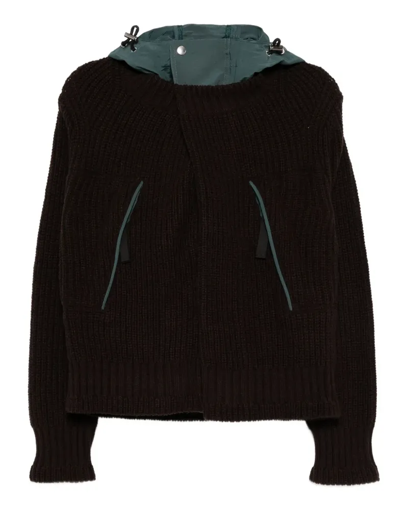 Sacai Zweilagiger Pullover - Braun Braun