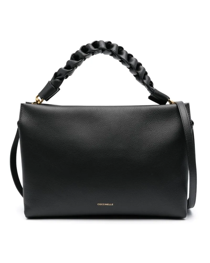 Coccinelle Mittelgroße Boheme Schultertasche - Schwarz Schwarz