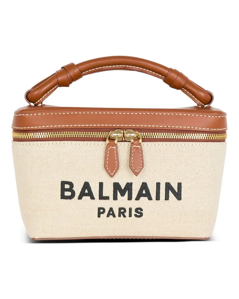 Balmain B-Army Handtasche aus Canvas - Nude Nude