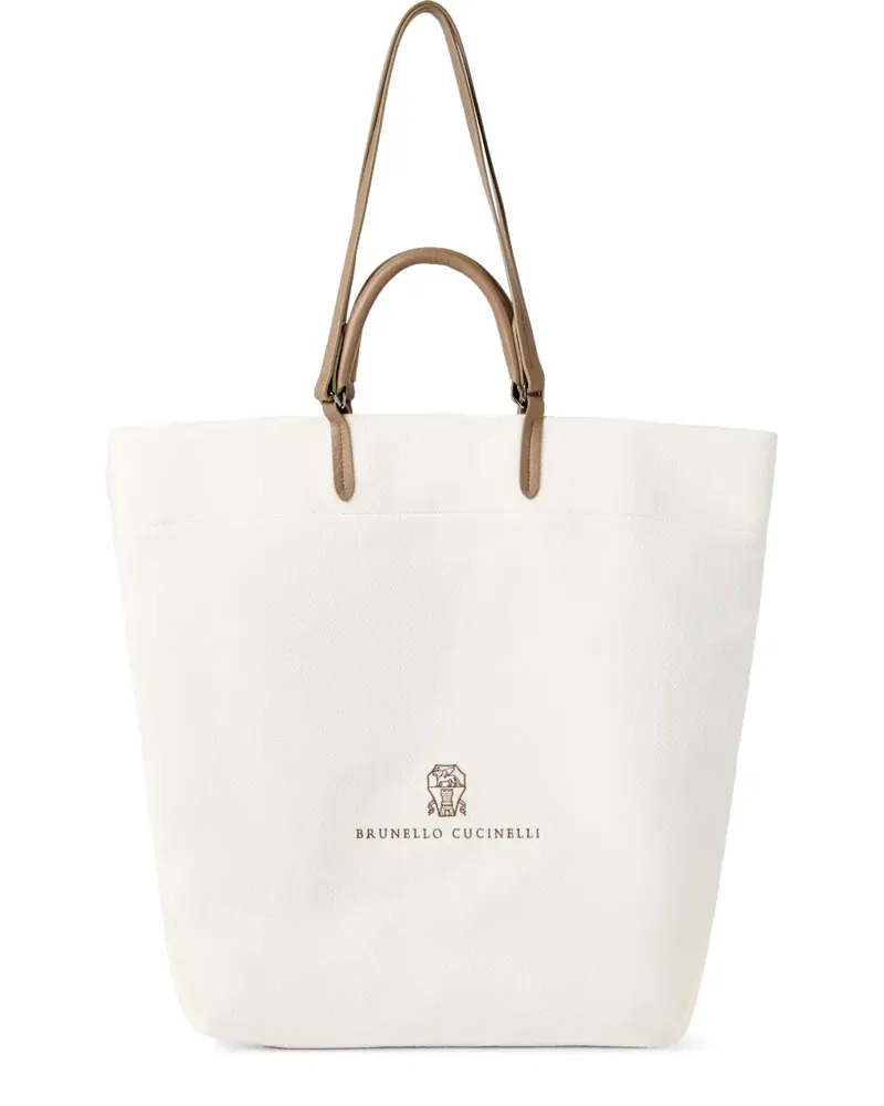 Brunello Cucinelli Großer Shopper - Weiß Weiß