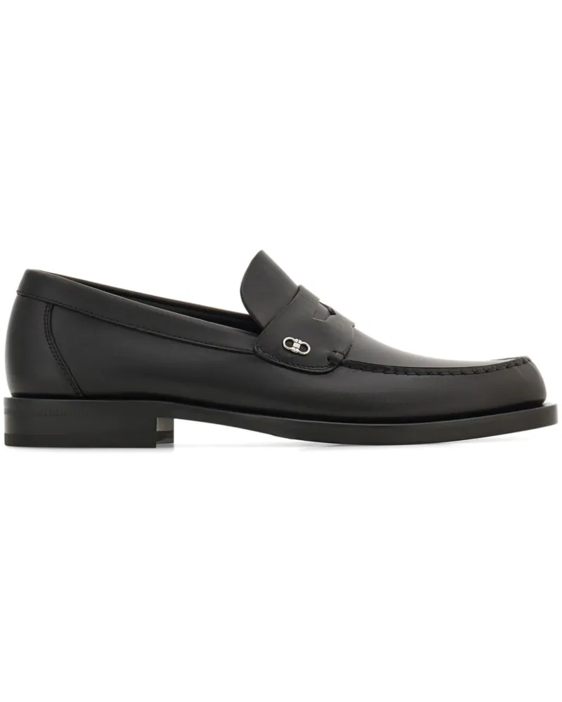 Ferragamo Loafer mit Gancini-Schild - Schwarz Schwarz
