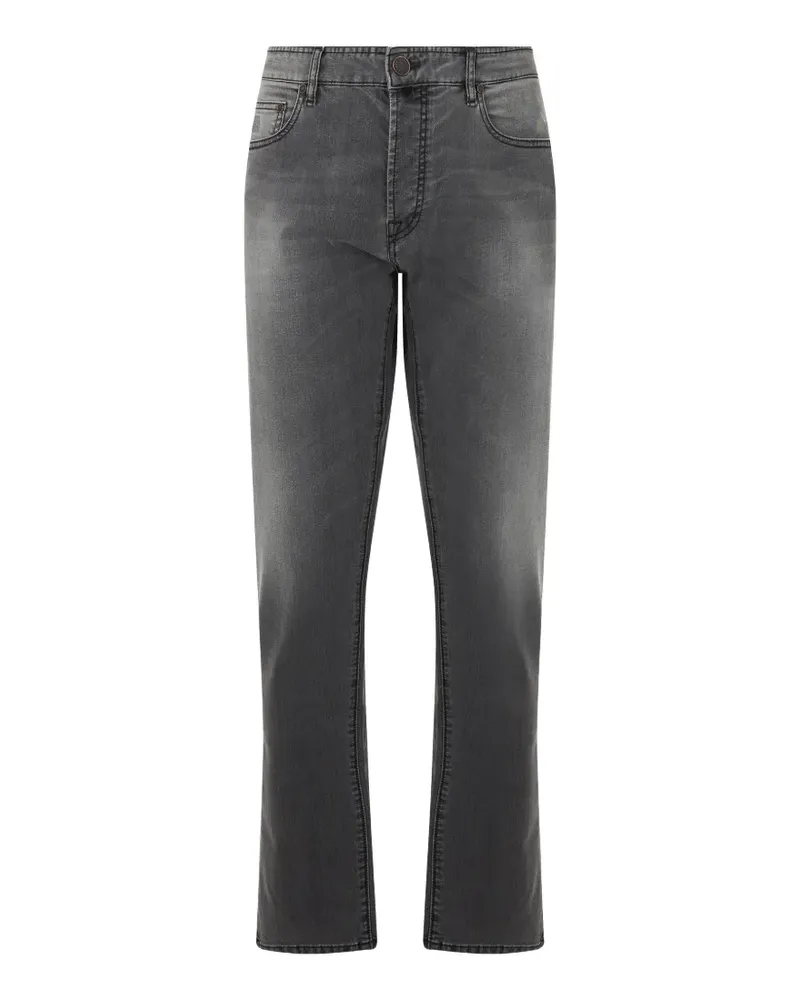 MOORER faded five-pocket jeans - Grau Grau