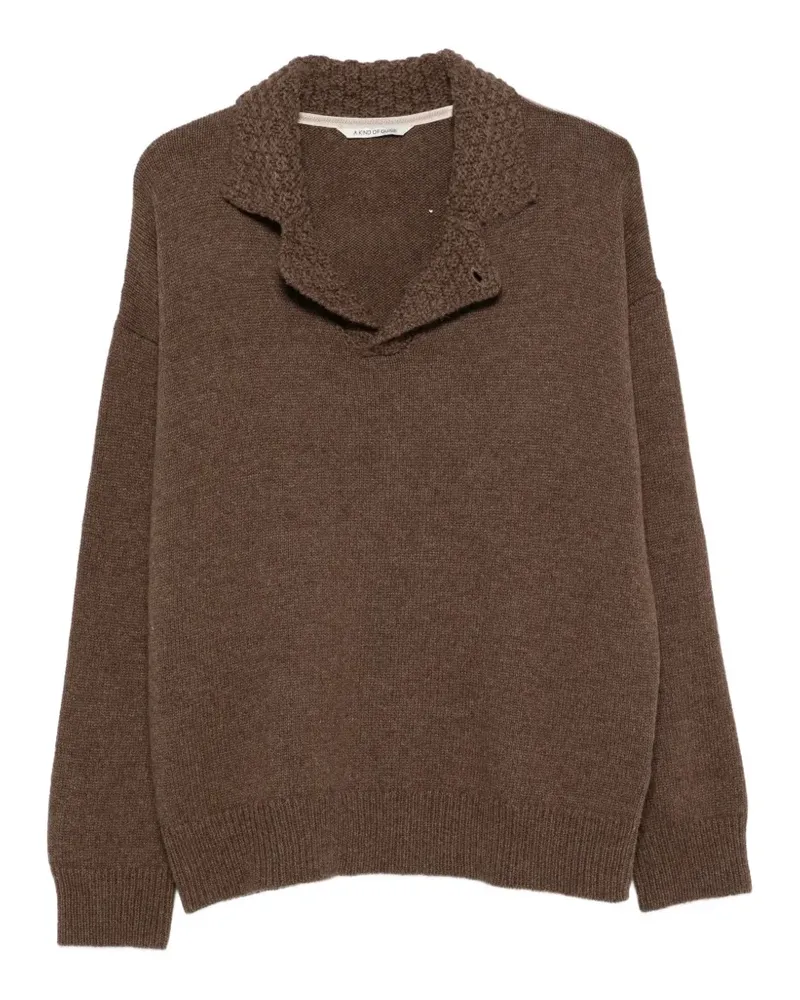 A Kind Of Guise Gestricktes Palano Poloshirt - Braun Braun
