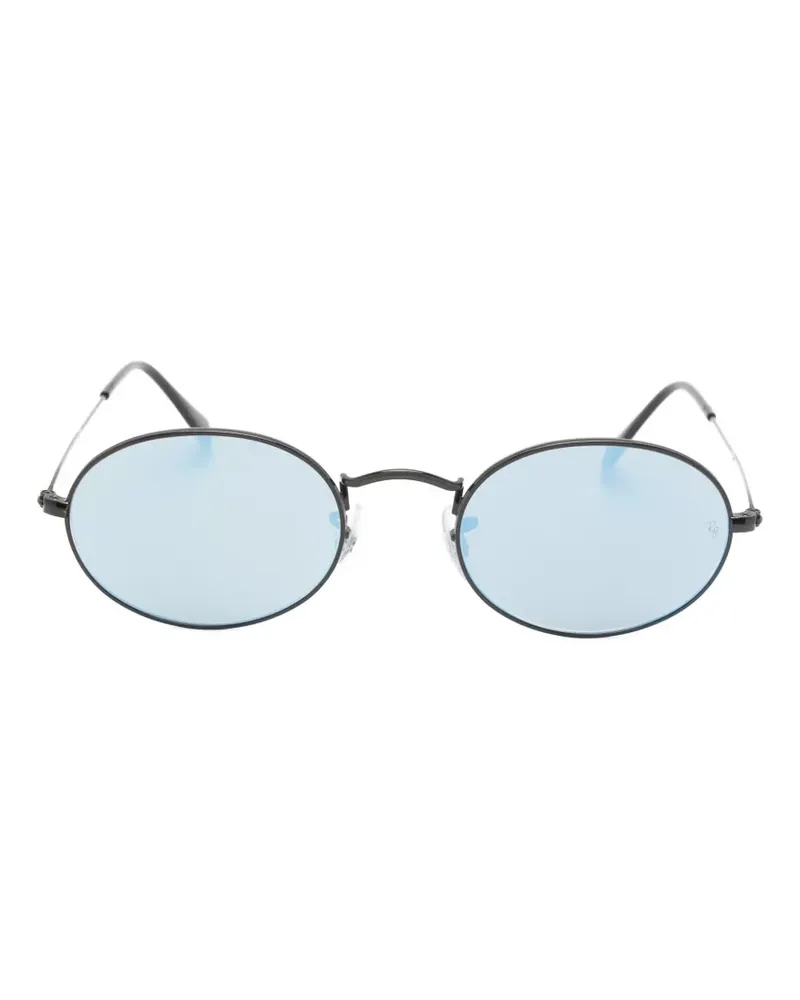 Ray Ban Sonnenbrille mit ovalem Gestell - Schwarz Schwarz