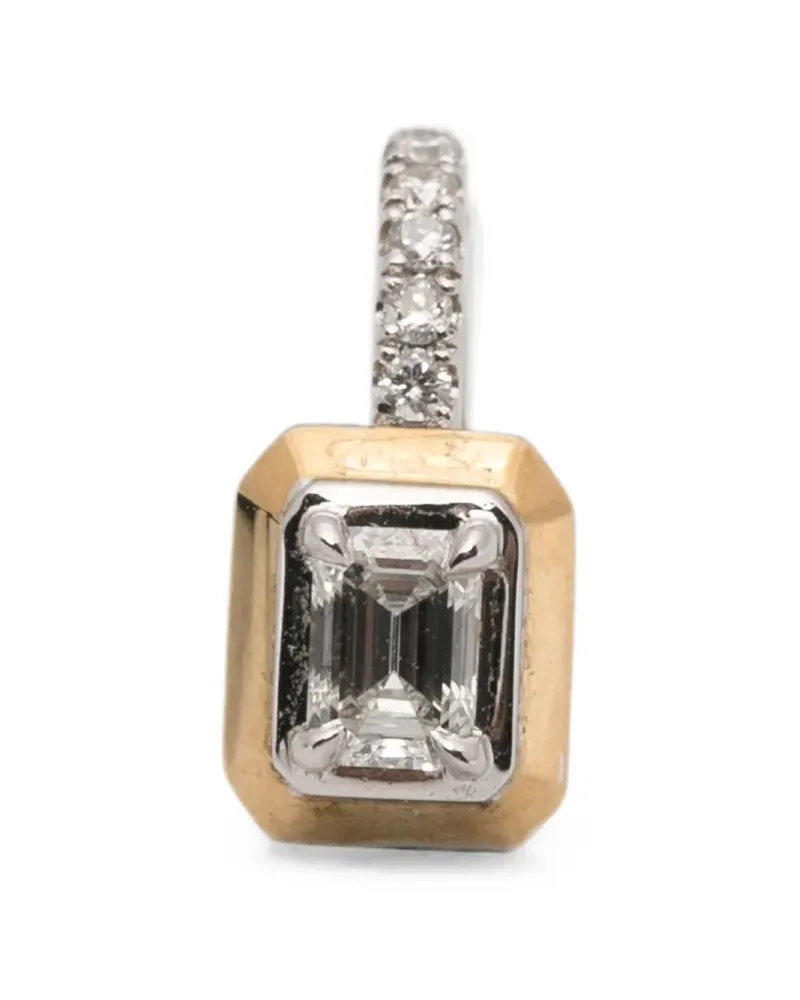 Rainbow K diamond earrings - Silber Silber