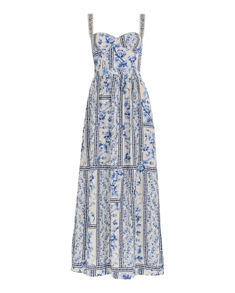 AGUA BENDITA Marcia Kleid mit Blumenprint - Nude Nude