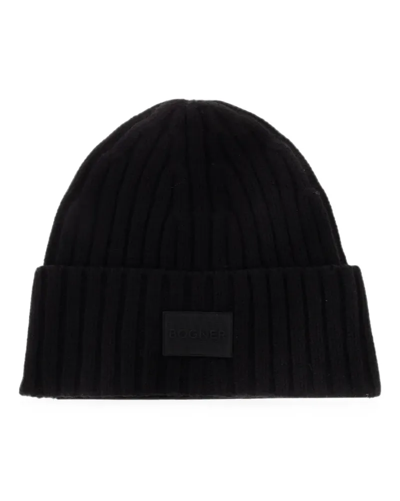 Bogner Conrad ribbed-knit beanie hat - Schwarz Schwarz