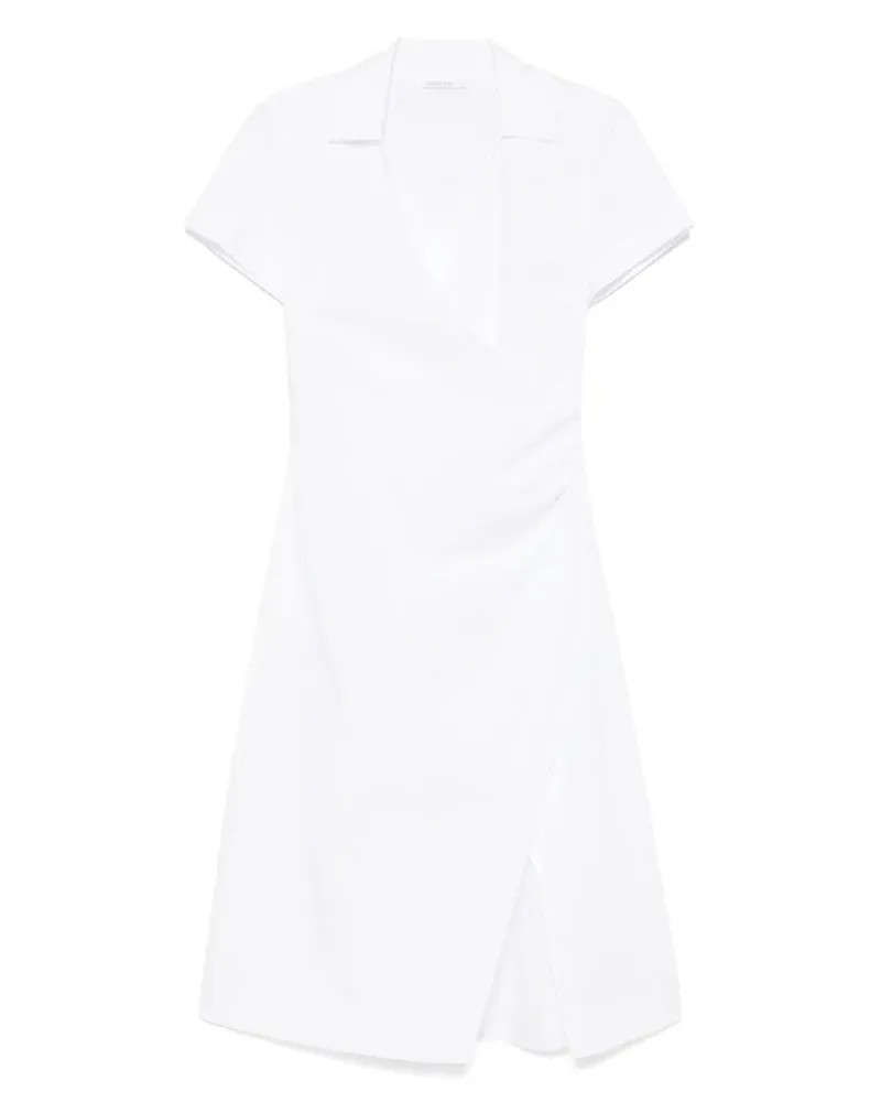 Patrizia Pepe Kleid mit überkreuztem Ausschnitt - Weiß Weiß