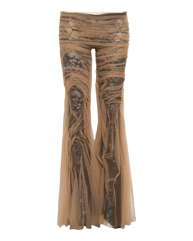 DI PETSA Ausgestellte Netzhose - Nude Nude