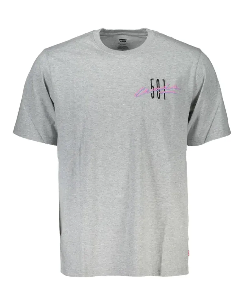 Levi's 501 T-Shirt mit grafischem Print - Grau Grau
