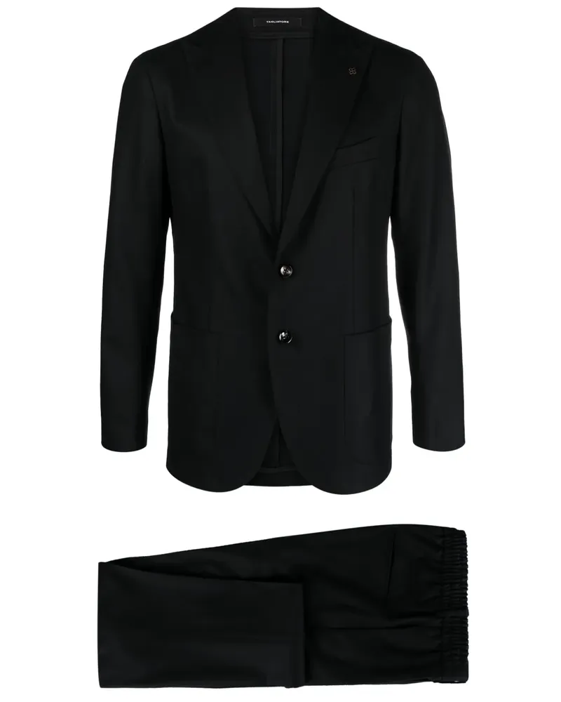 Tagliatore Einreihiger Anzug - Schwarz Schwarz