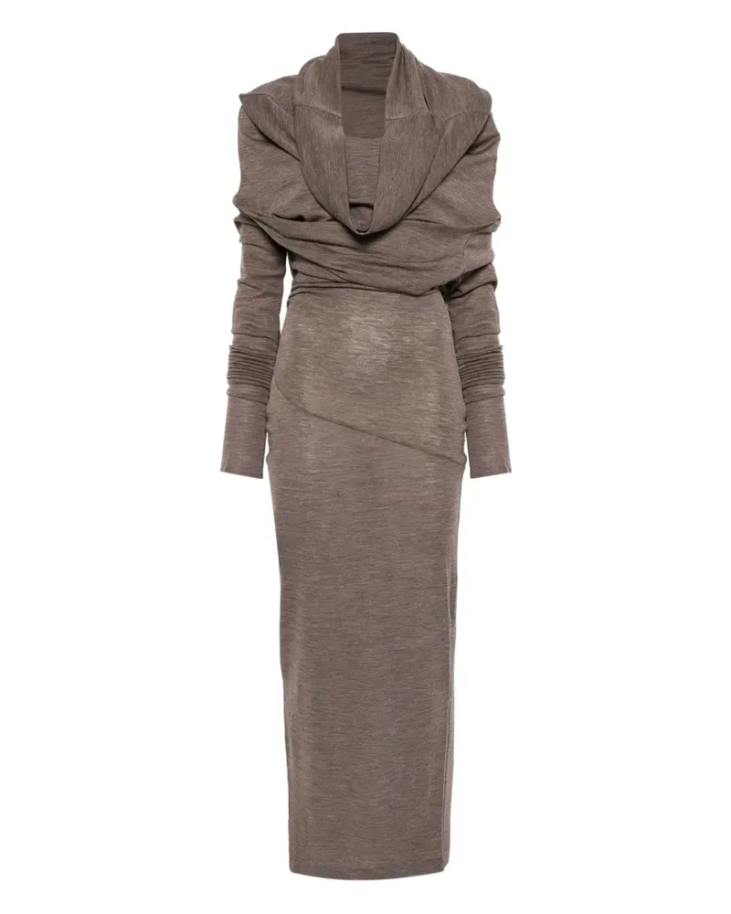 Entire Studios Bound draped midi dress - Braun Braun