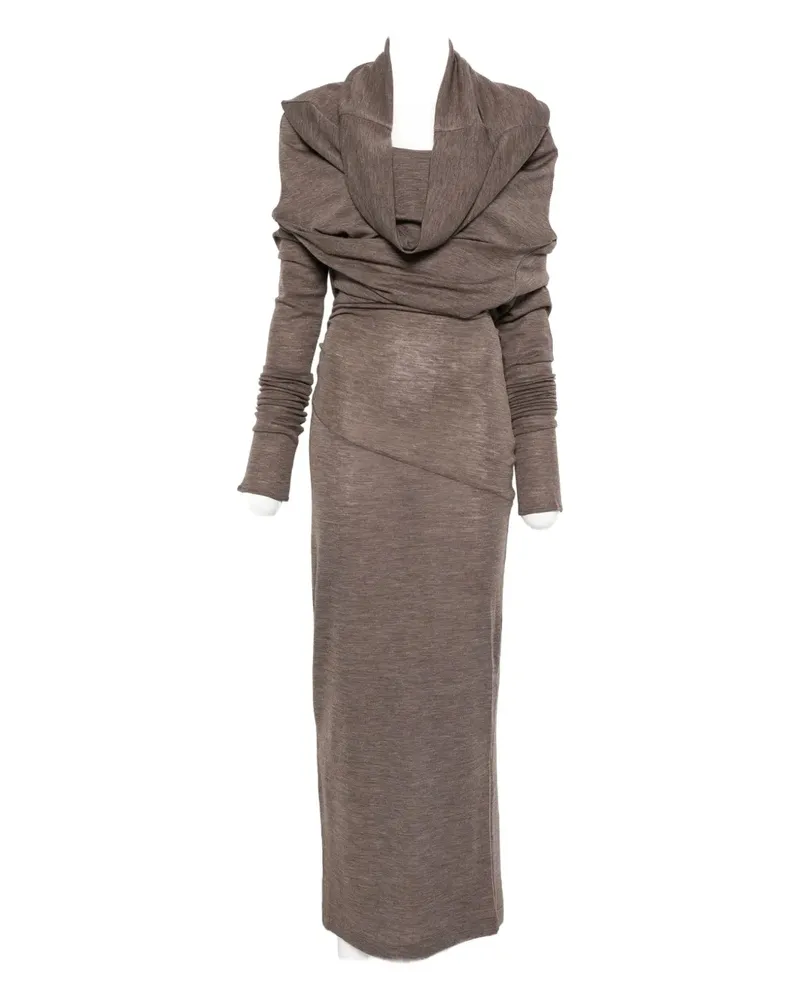 Entire Studios Bound draped midi dress - Braun Braun