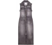 Jeanskleid mit Taschen - Grau