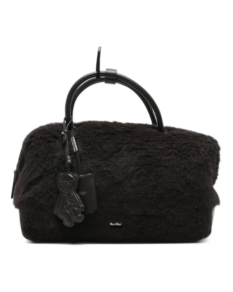Max Mara Teddy shearling-trim tote bag - Braun Braun
