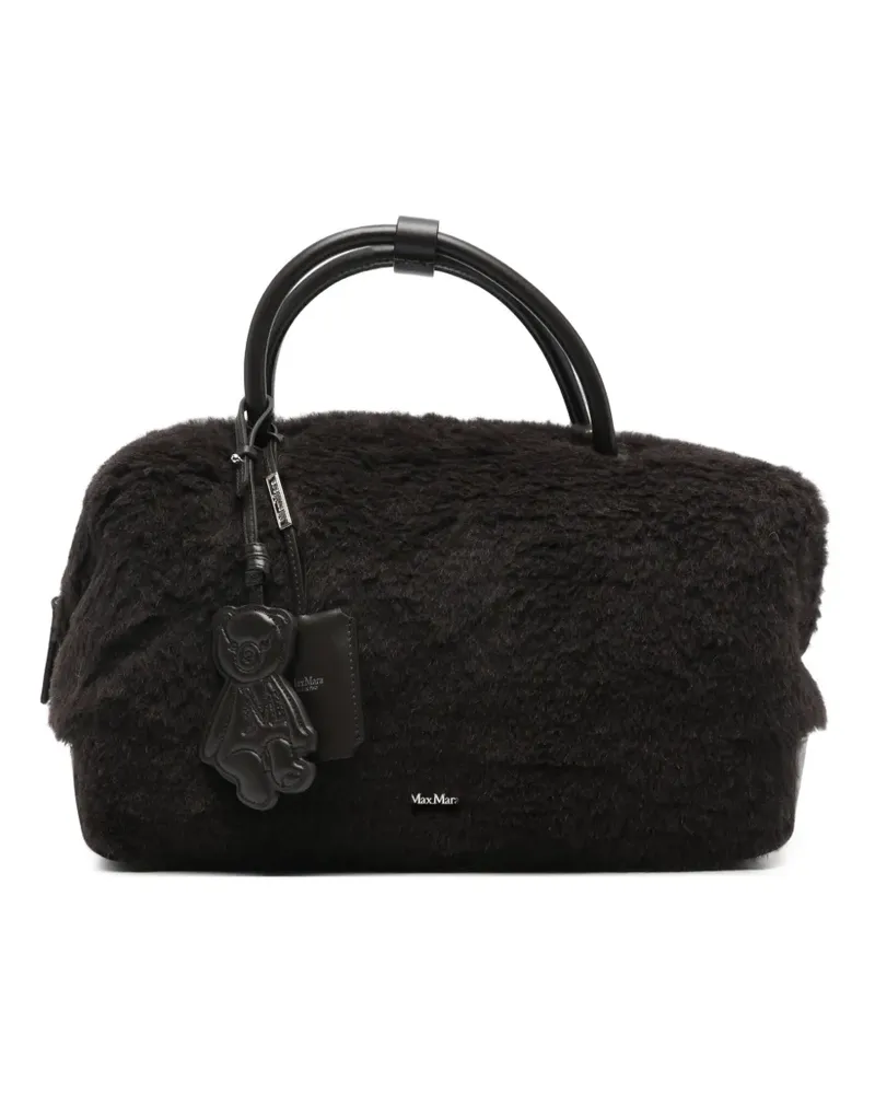 Max Mara Teddy Tote Bag mit Shearling-Besatz - Braun Braun