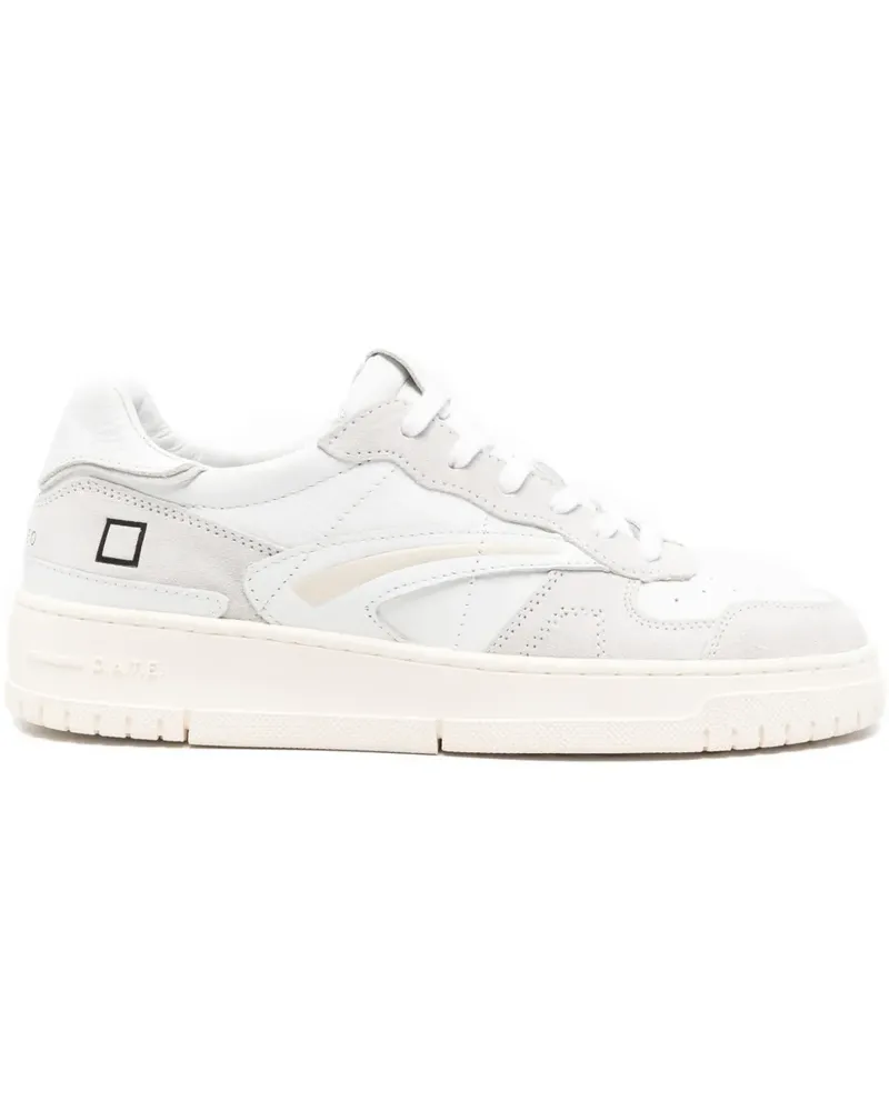 D.A.T.E. Torneo panelled lace-up sneakers - Weiß Weiß