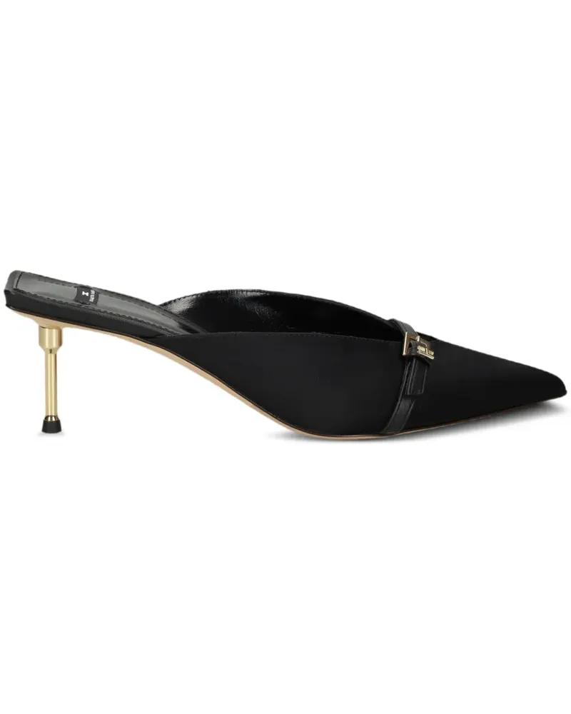 Elisabetta Franchi Spitze Mules - Schwarz Schwarz
