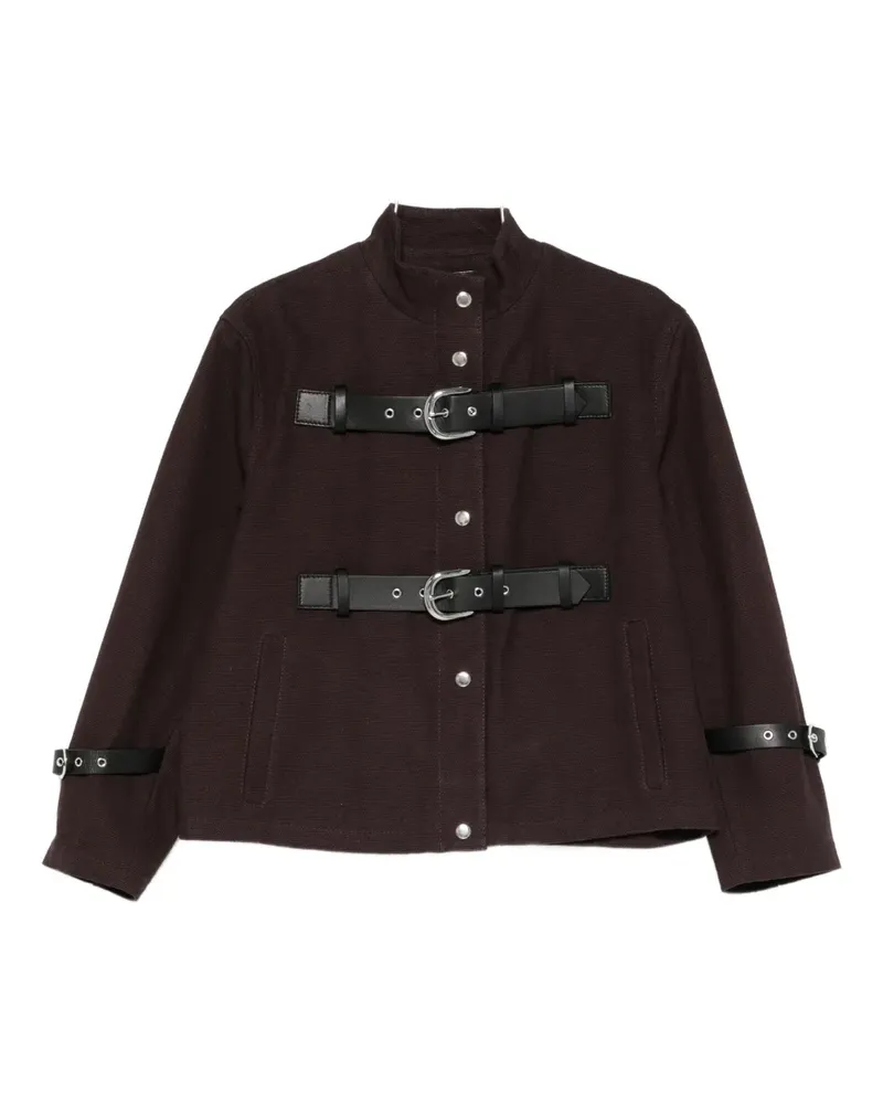 GIMAGUAS buckle-strap jacket - Braun Braun