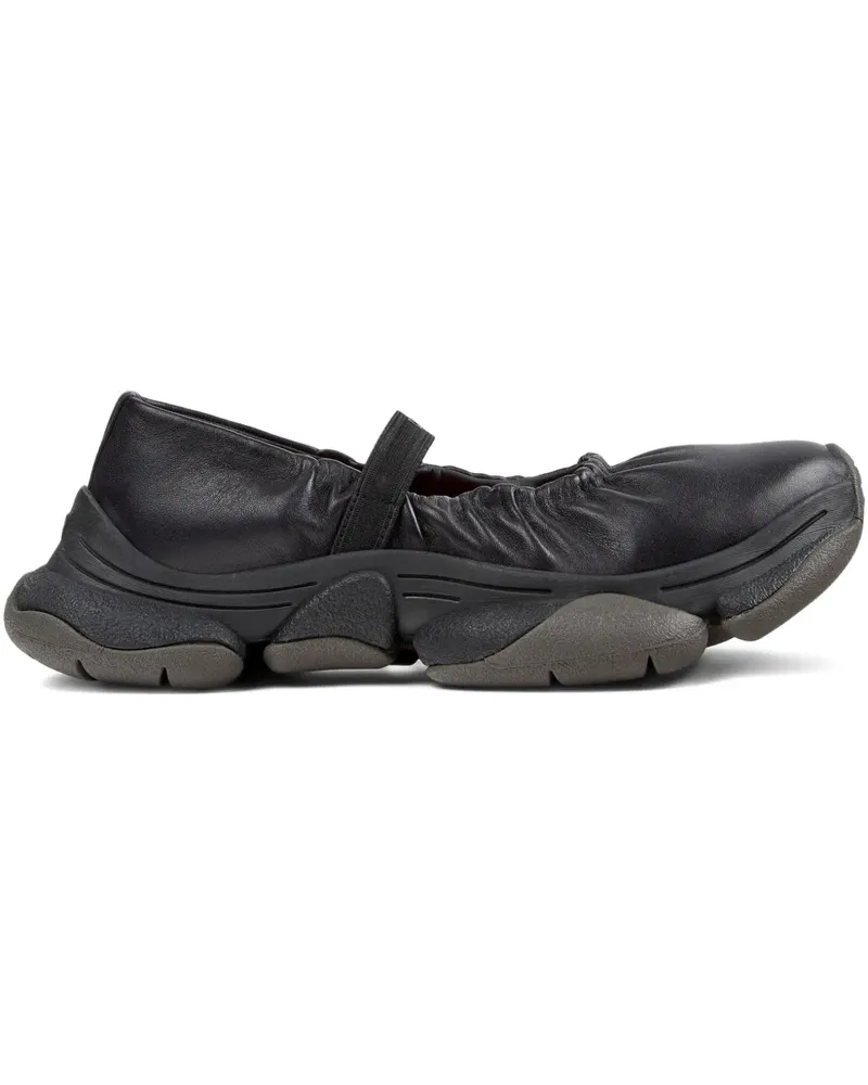 Camper Karst elasticated-detail ballet flats - Schwarz Schwarz