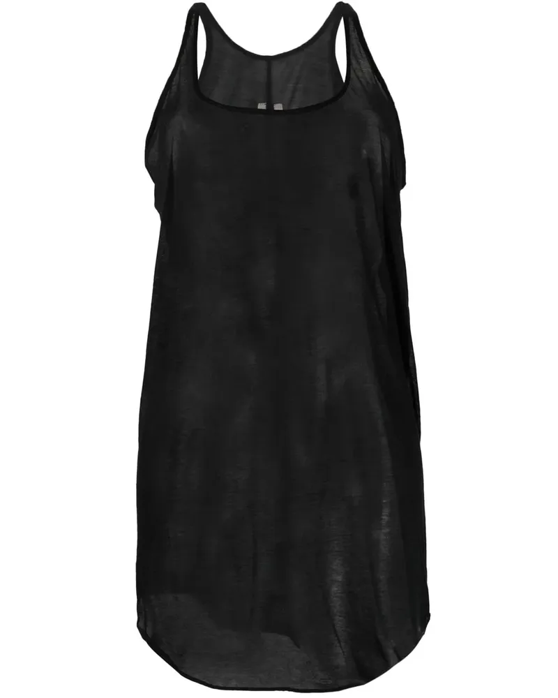 Rick Owens Semi-transparentes Tanktop - Schwarz Schwarz