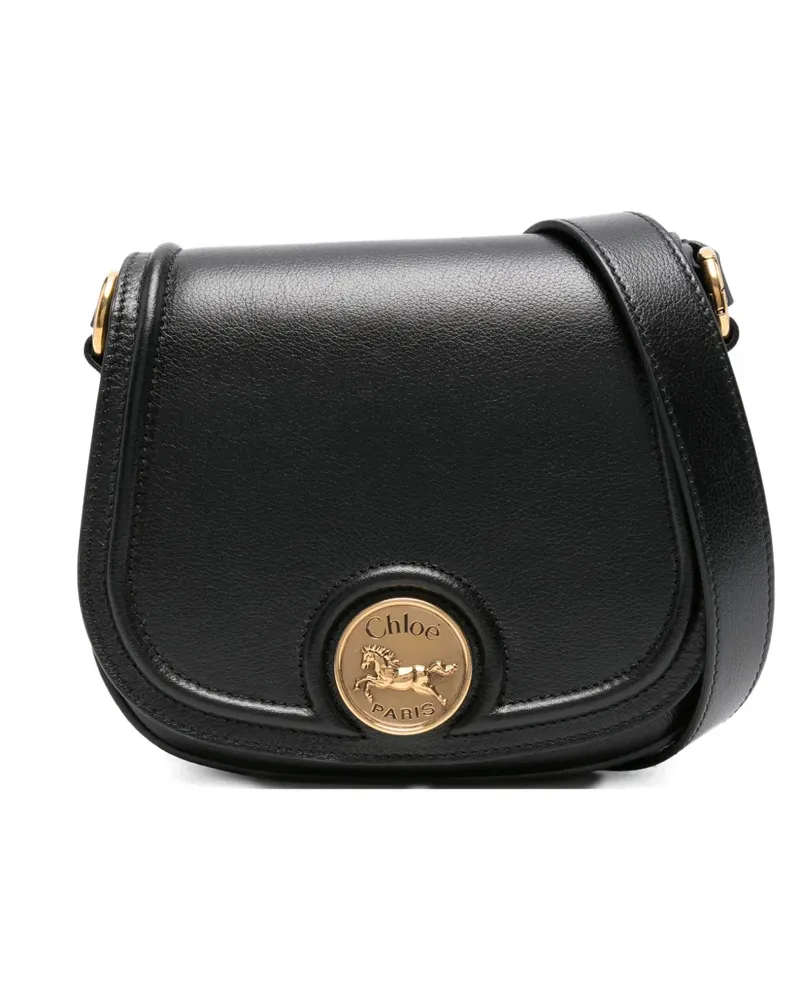 Chloé Horse Medal Schultertasche - Schwarz Schwarz