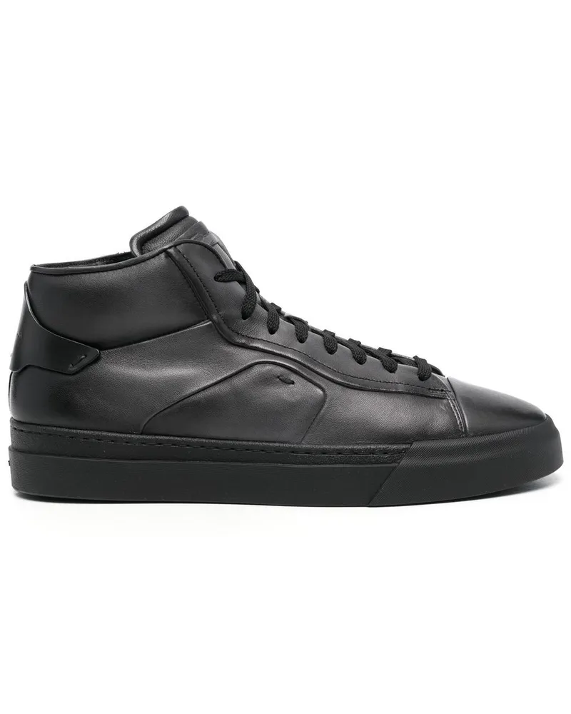 Santoni High-Top-Sneakers mit Schnürung - Grau Grau