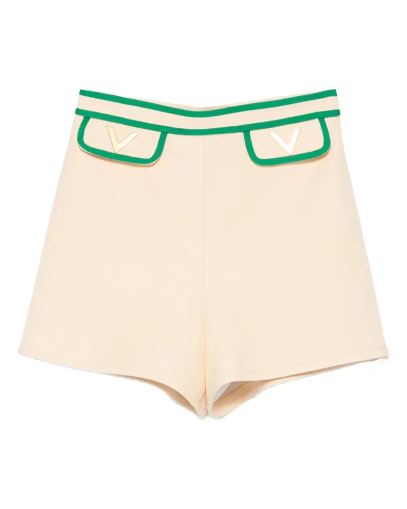 Valentino Garavani Shorts mit V-Detail - Nude Nude