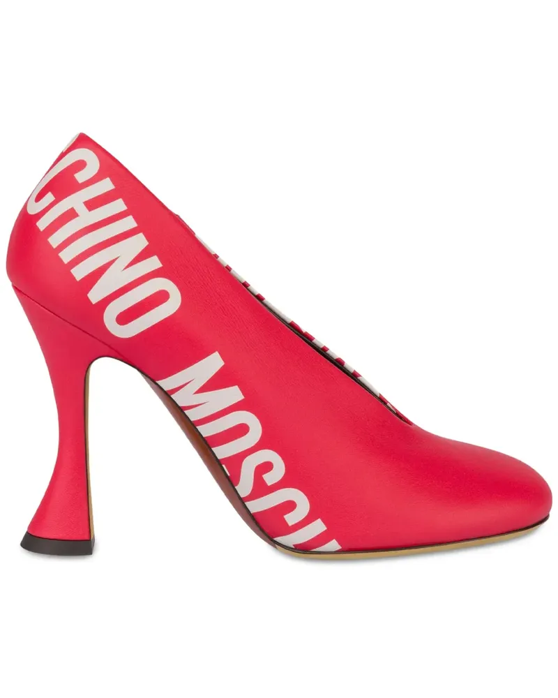 Moschino Pumps mit Logo-Print - Rot Rot
