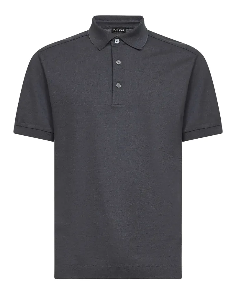 Ermenegildo Zegna Poloshirt mit Knopfleiste - Grau Grau