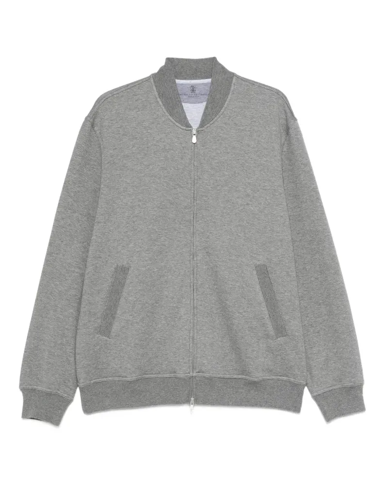 Brunello Cucinelli Pullover mit Reißverschluss - Grau Grau