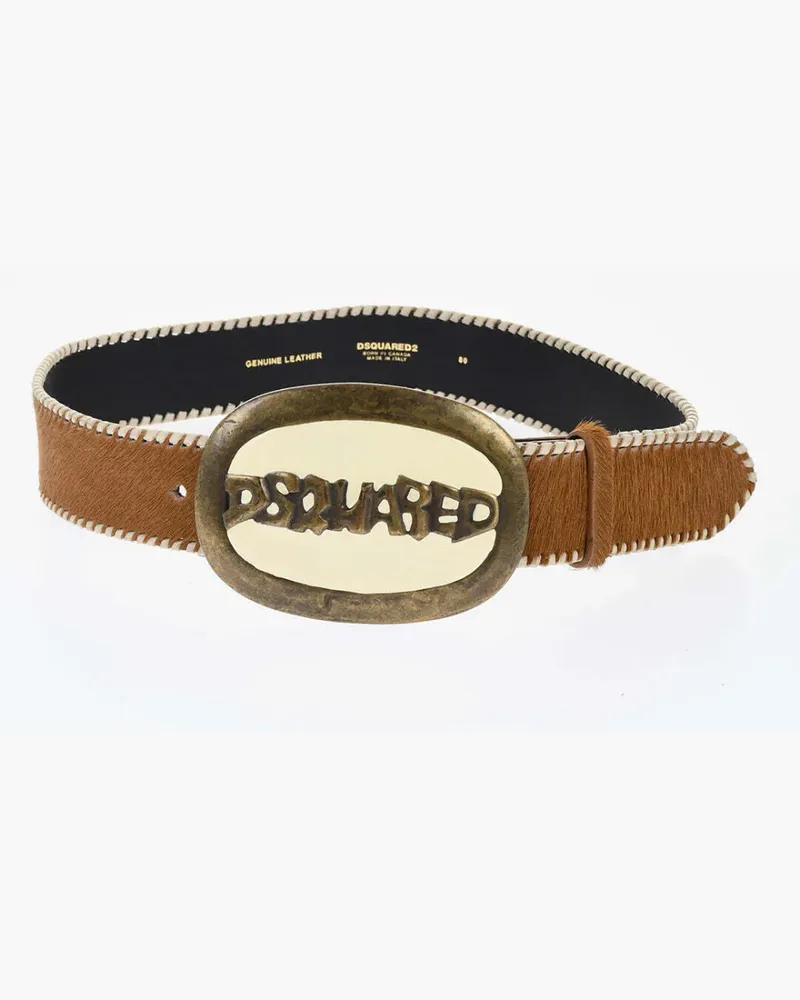 Dsquared2 Gürtel mit Logo-Schnalle - Braun Braun