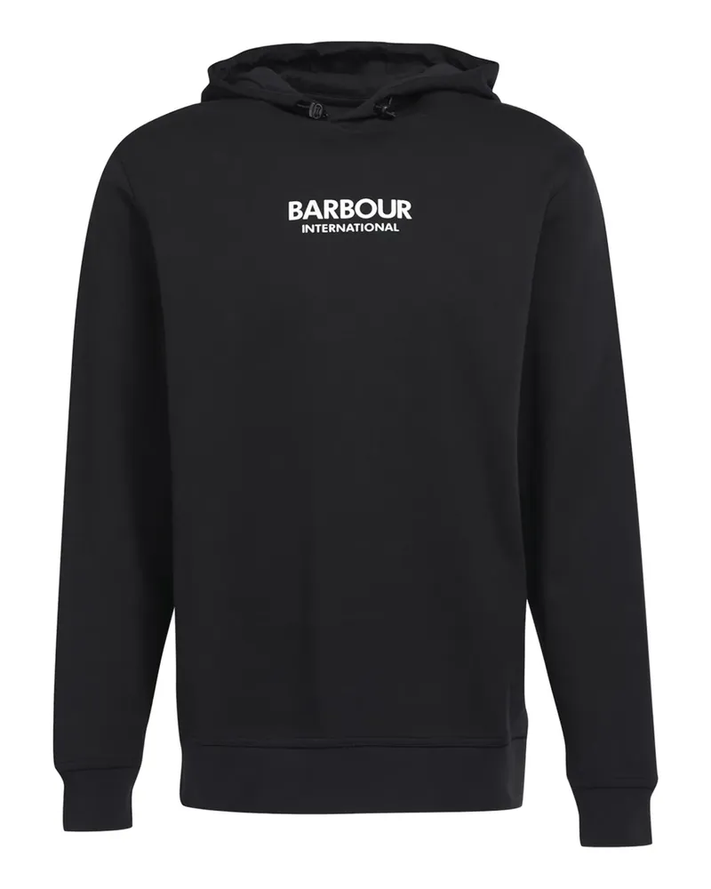 Barbour Hoodie mit Logo-Stickerei - Schwarz Schwarz