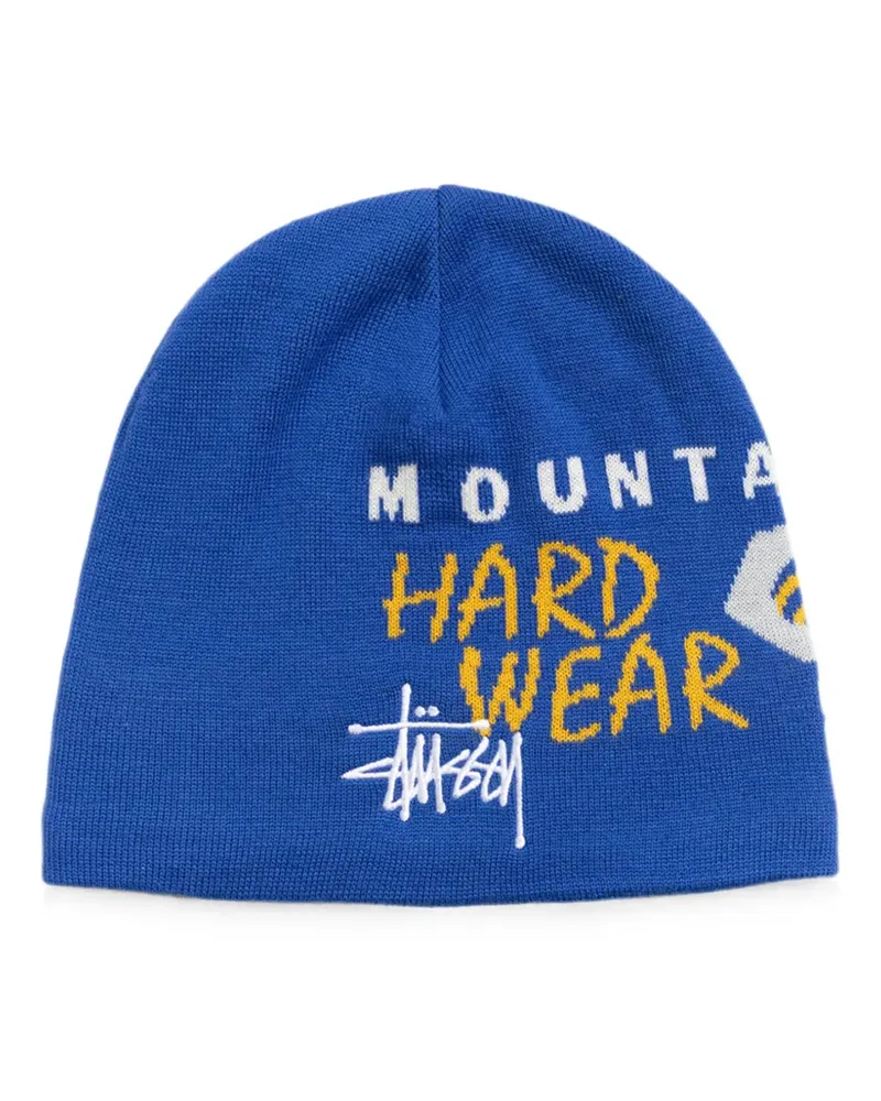 Stüssy Caelum Hut mit Logo-Intarsie - Blau Blau