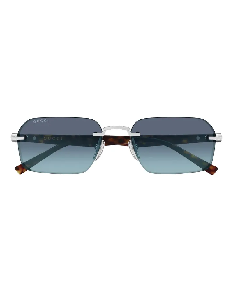 Gucci rectangle-frame sunglasses - Silber Silber