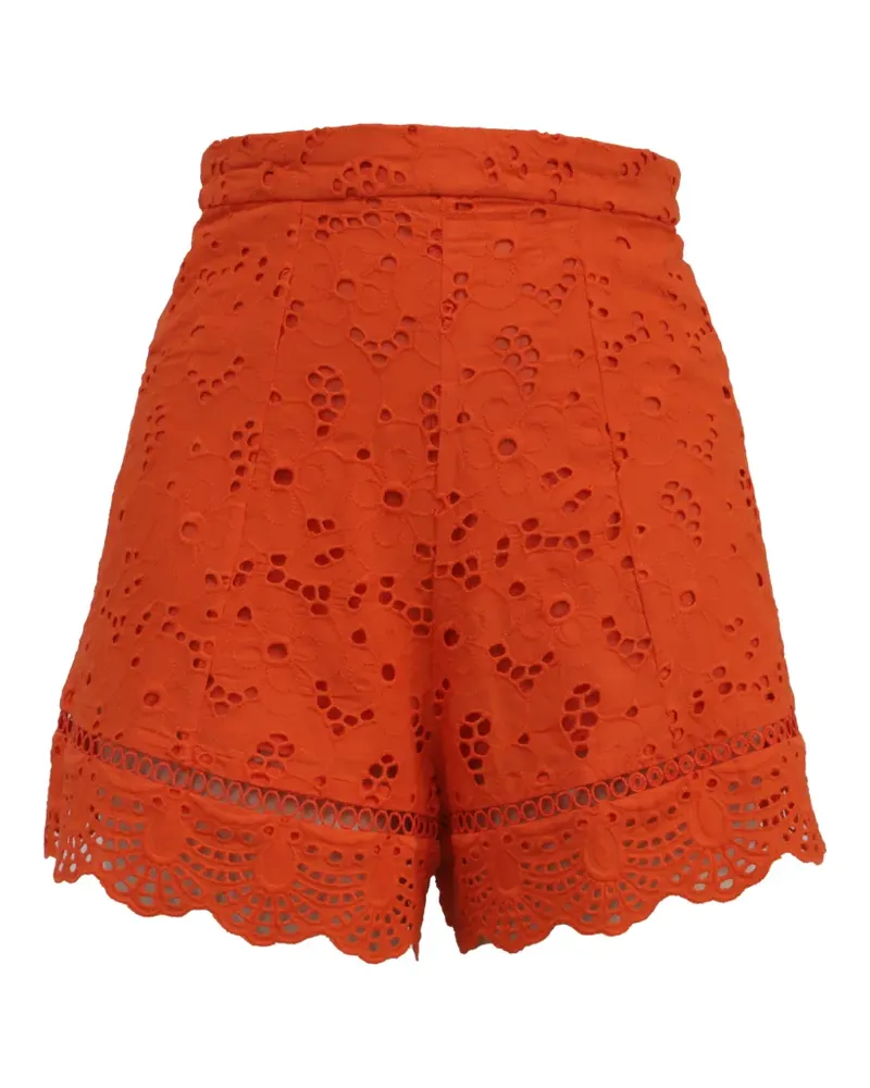 Zimmermann high-waisted shorts - Orange Orange