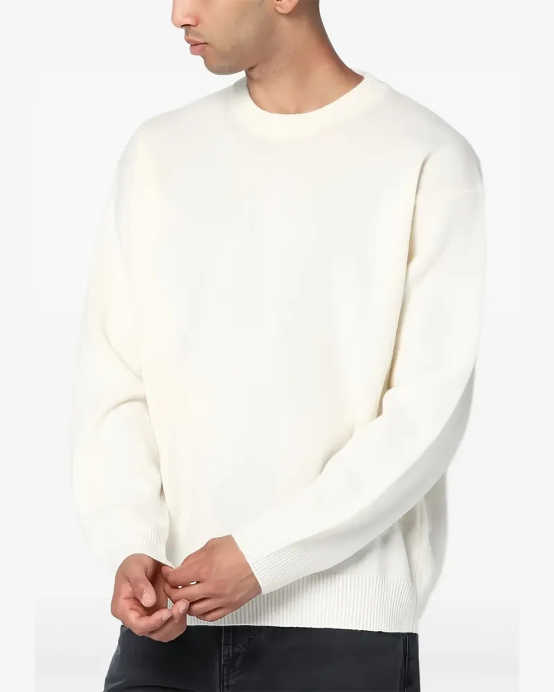 Roberto Collina Pullover mit Rundhalsausschnitt - Weiß Weiß