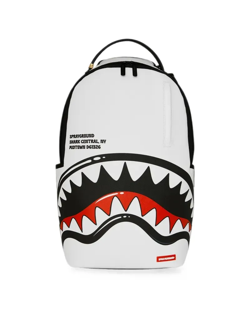 Sprayground Shark Central Rucksack - Weiß Weiß