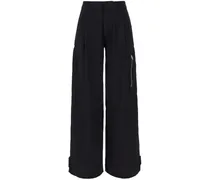 Cargohose mit geradem Bein - Schwarz