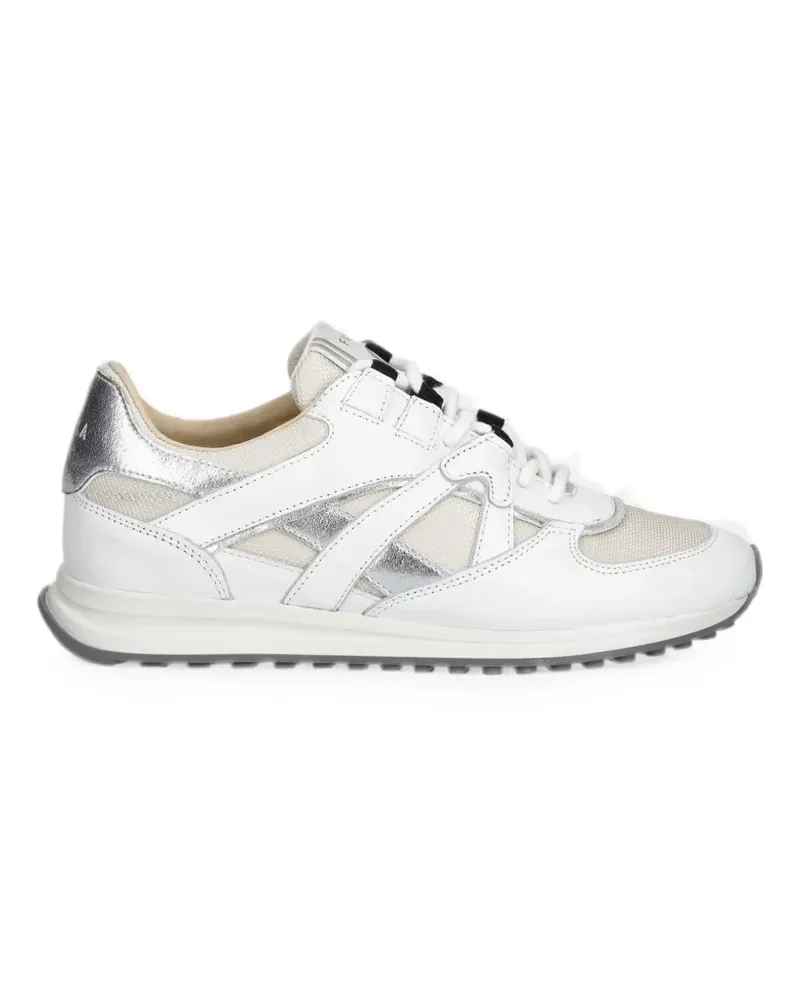 Furla Retro metallic-effect panelled sneakers - Weiß Weiß