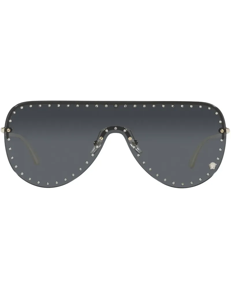 Versace Sonnenbrille mit Nieten - Gold Gold