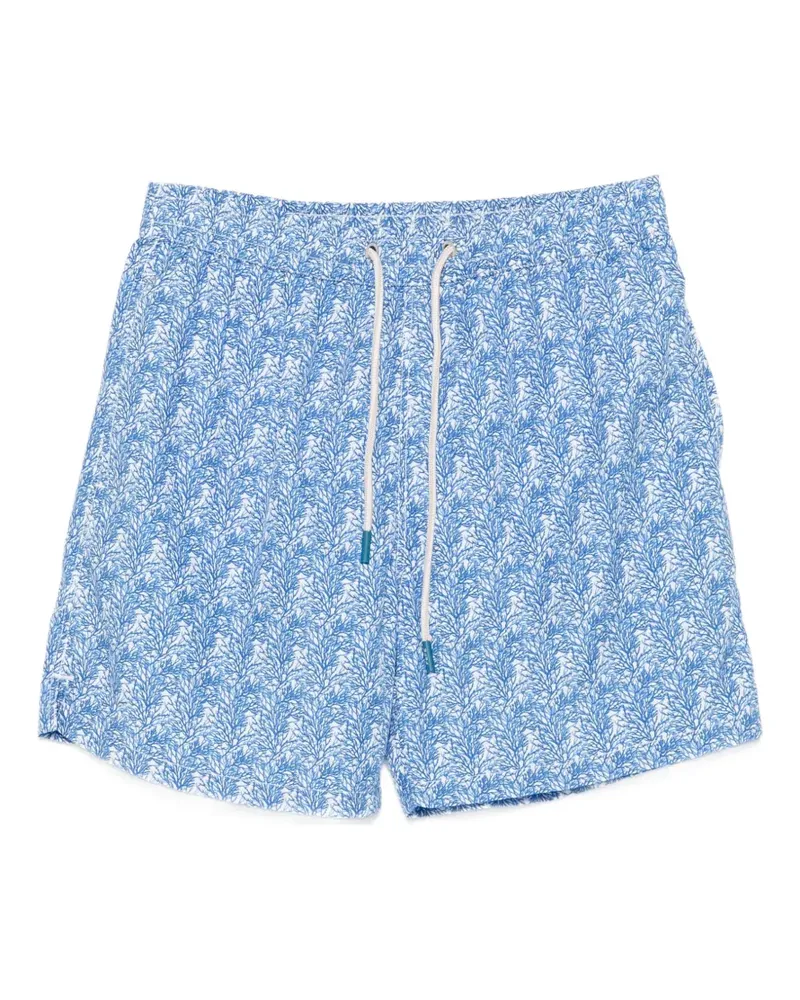 FeFè coral-print swim shorts - Blau Blau