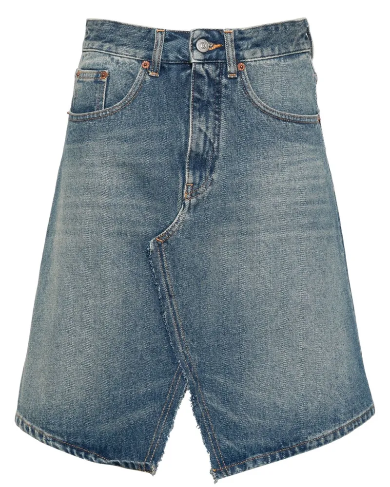 Maison Margiela Ausgeblichener Jeansrock - Blau Blau