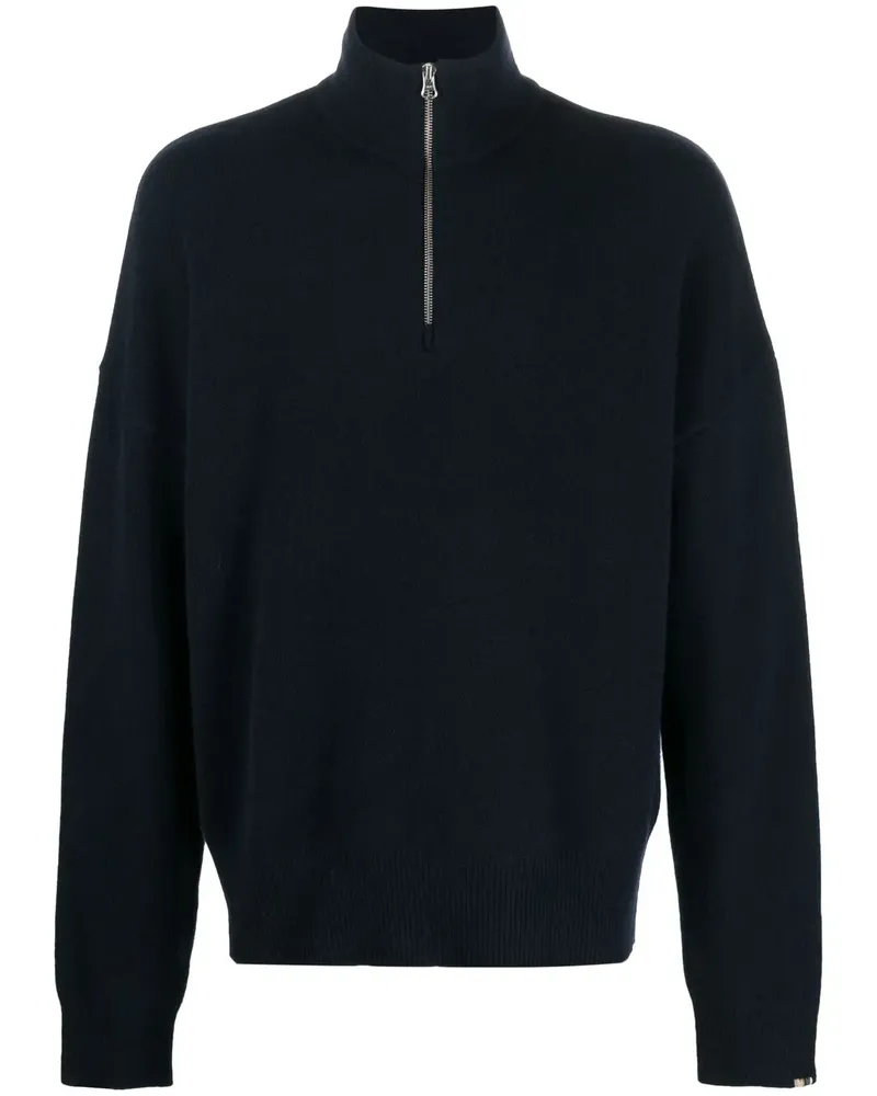 extreme cashmere Pullover mit Stehkragen - Blau Blau