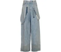 Pocket on the Back Jeans - Blau