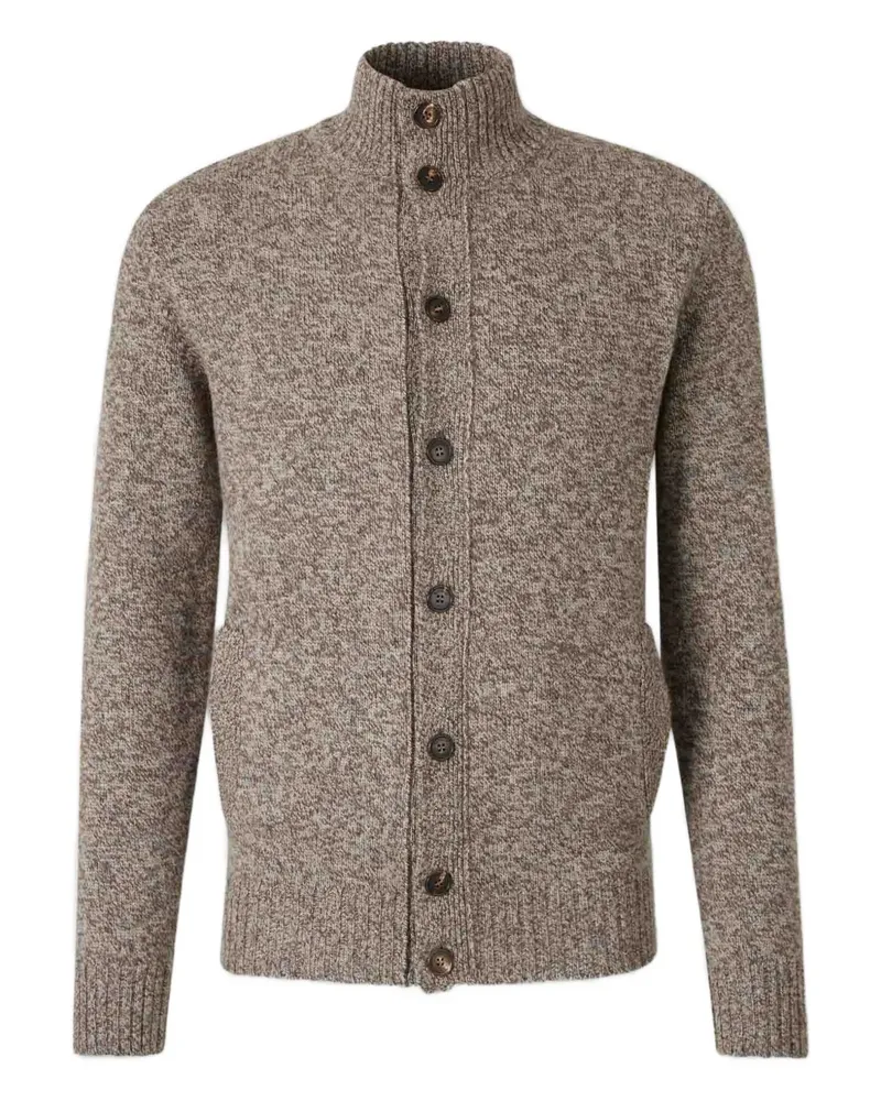 Zanone Langärmeliger Cardigan - Braun Braun