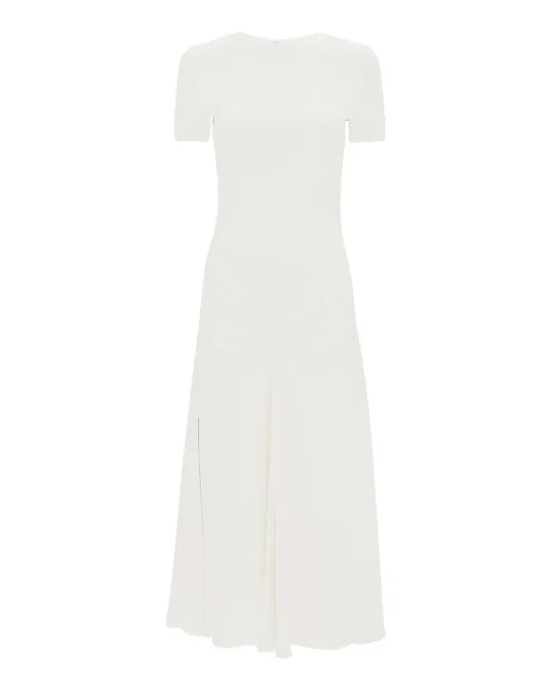 Victoria Beckham Blaire gathered midi dress - Nude Nude