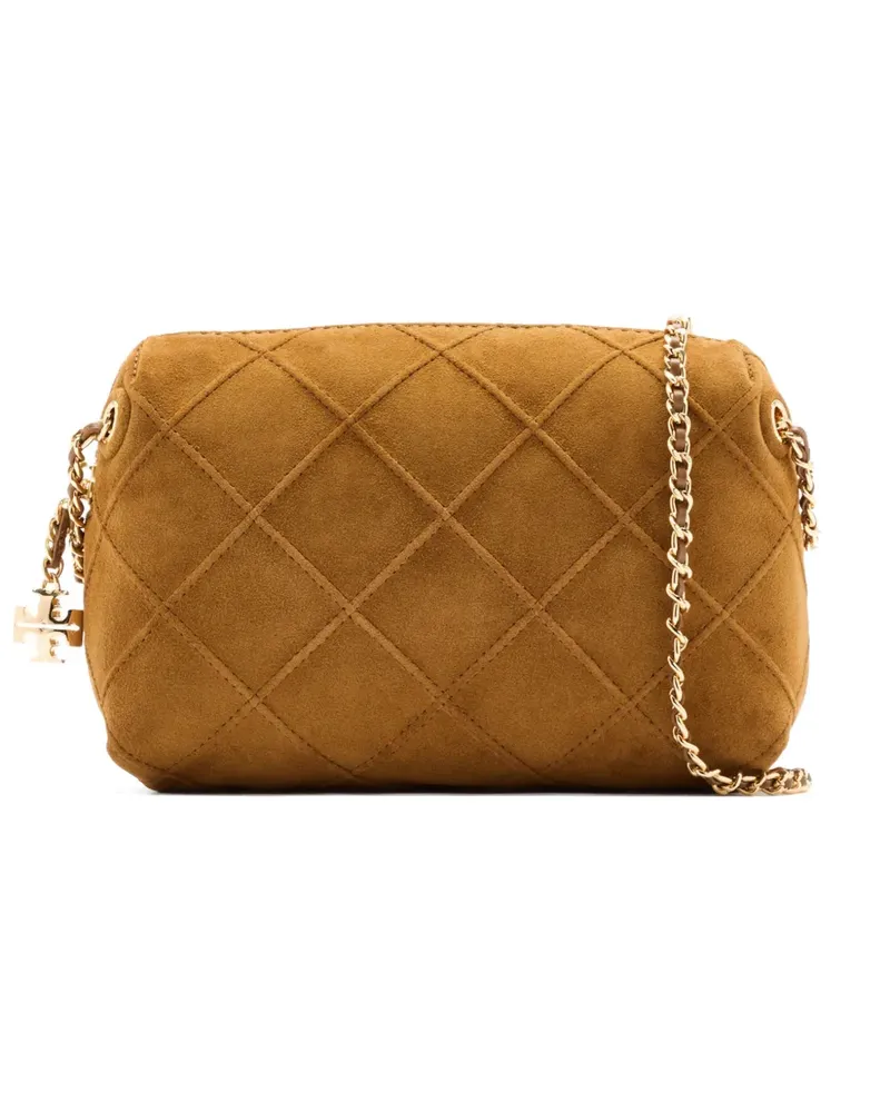Tory Burch Fleming suede cross body bag - Braun Braun