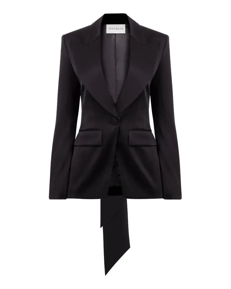 Nina Ricci Cady Blazer mit Schleifendetail - Schwarz Schwarz